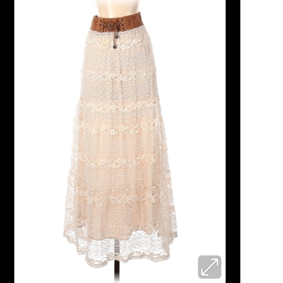 Lace Maxi Skirt - Picture 1 of 4